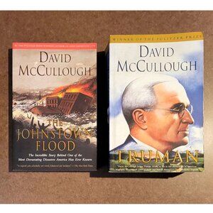 David McCullough TRUMAN and THE JOHNSTOWN FLOOD paperback books